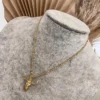 Collar Chapa de oro 18k cabeza de buey