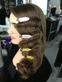 Alternative view of Hairclip no marks rosa-salmon
