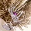 Anillo acrilico Morado Irregular