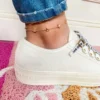 Tobillera de chapa de oro de estrellas minis
