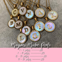 Inicial Madre Perla + Acero Inoxidable