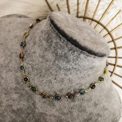 Collar de ojos colores chocker