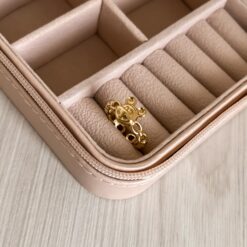 Anillo chapa de oro 18k mick*ey ajustable