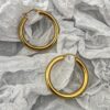 Hoops Acero Inoxidable thin reg mediana hueca