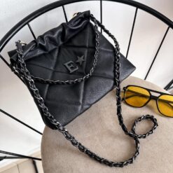 Hera Bag Mini Cadena Negra Color Negro