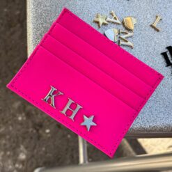 Tarjetero Sintético Hot Pink