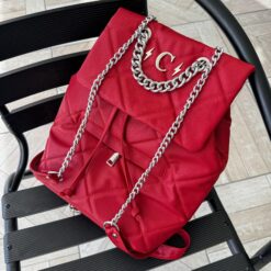 Antheia Backpack Rojo Herrajes Plata
