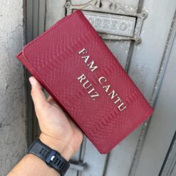 Porta Pasaporte Familiar Tiny Tinto
