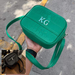 Crossbody +Zipper Color Esmeralda (Herraje Plata)