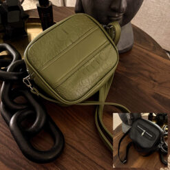 Crossbody +Zipper Color Selva (Herraje Plata)