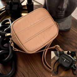 Crossbody +Zipper Color Maquillaje (Herraje Oro)