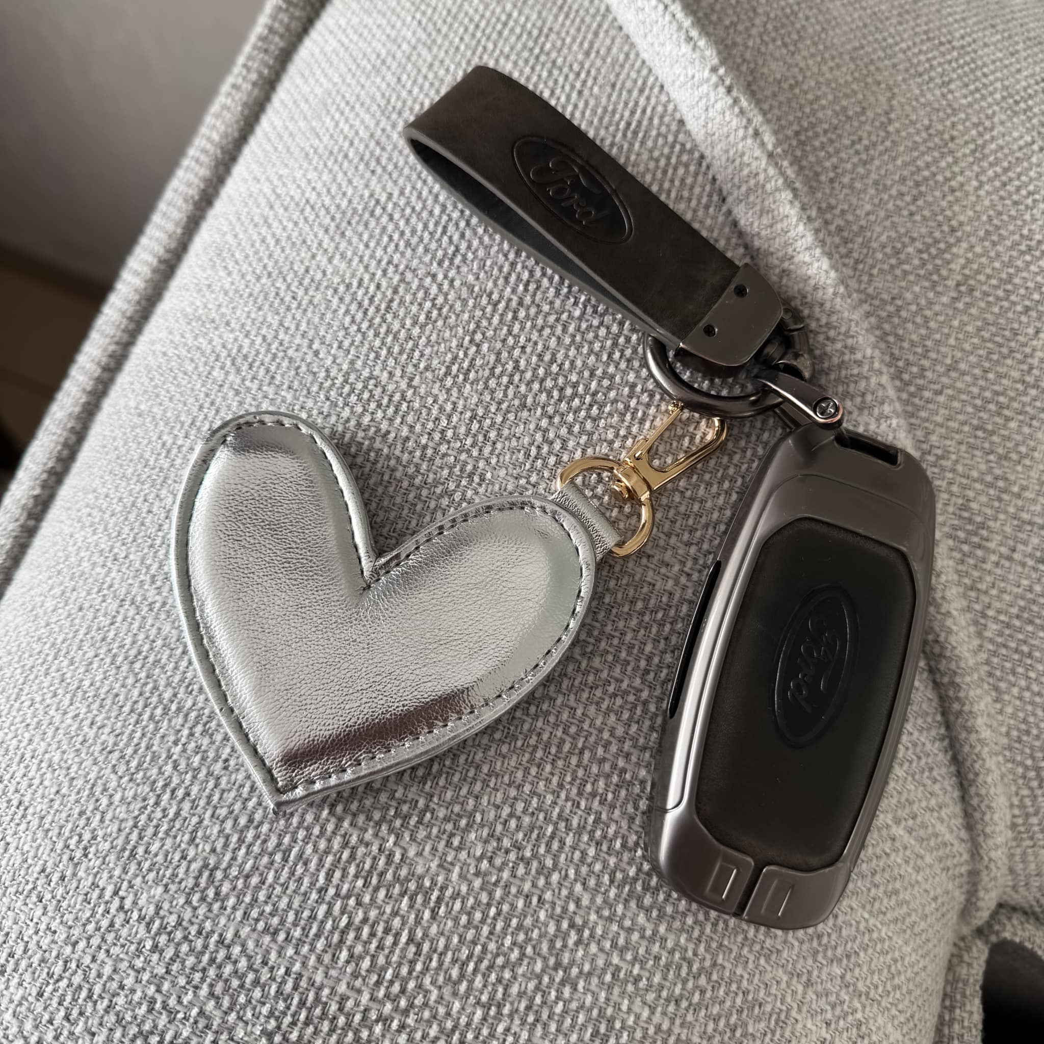 Llavero Heart Silver Shine