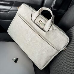Porta Laptop Pitón Crema