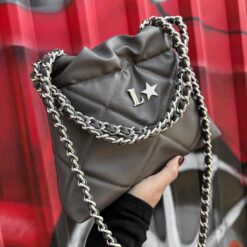 Hera Bag Mini Cadena Plata Color Oxford