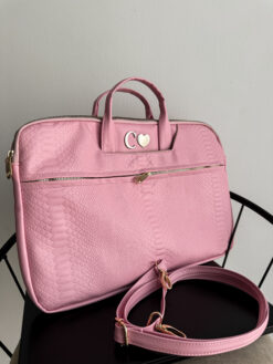 Porta Laptop Grabado Snake Rosa Paraíso