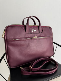 Porta Laptop Liso Burgundy