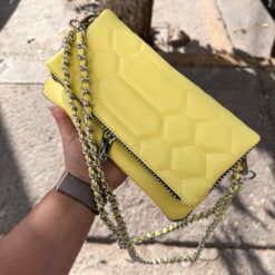 Agni Bag Rock Butter Cream Herrajes Plata + Filo De puntos
