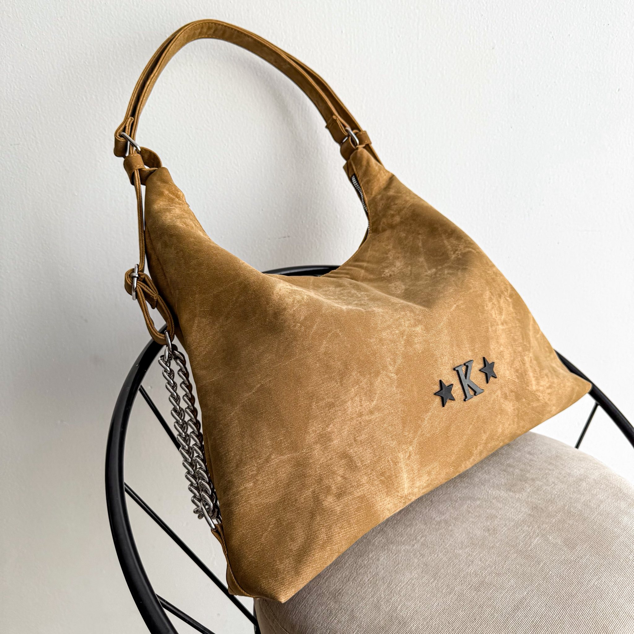 Cia Bolsa-Mochila Denim Caramel