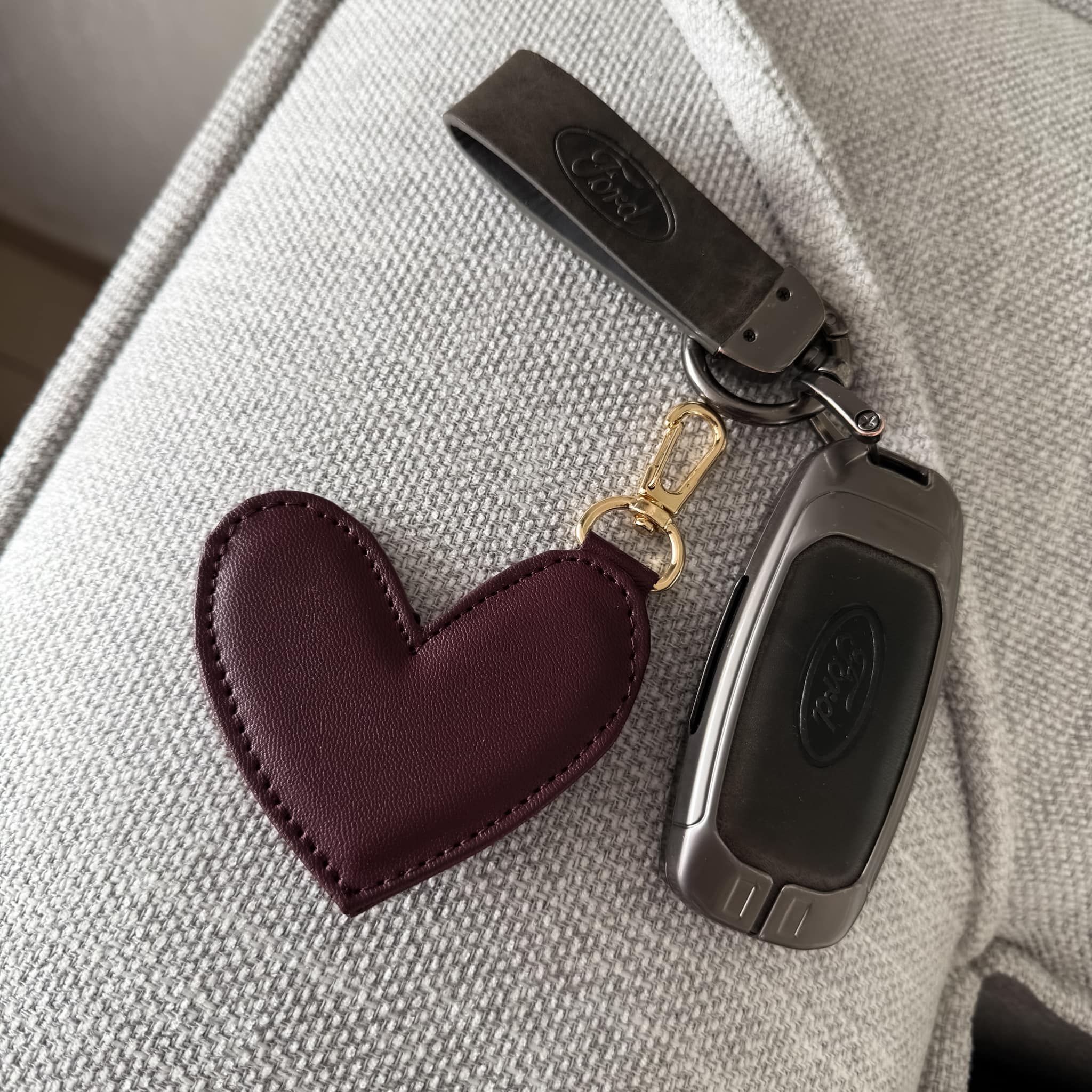 Llavero Heart Burgundy