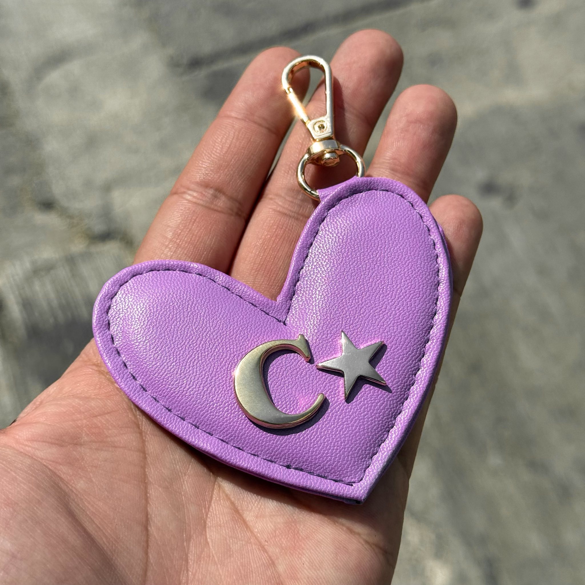 Llavero Heart Purple
