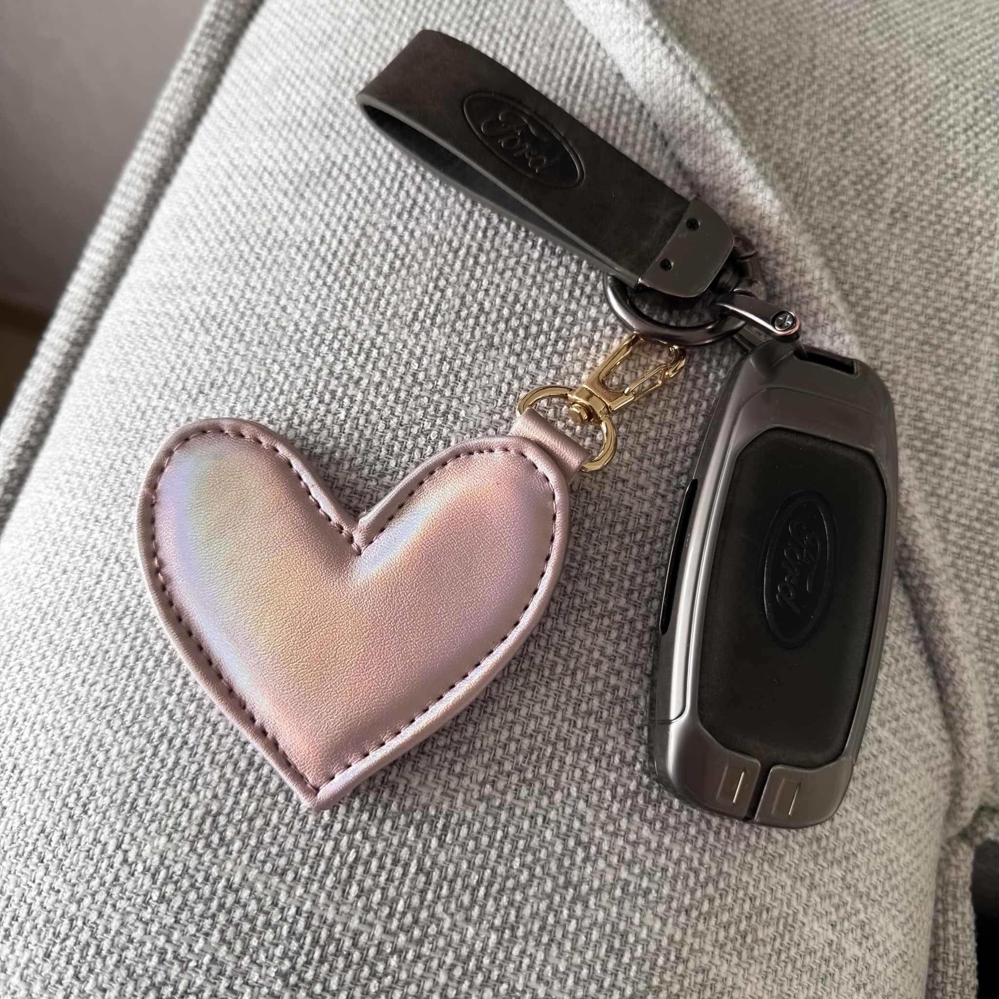 Llavero Heart Laser Pink