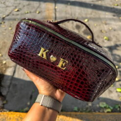 Neceser Croco Burgundy