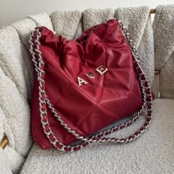 Hera Bag Cadena Plata Color Tinto
