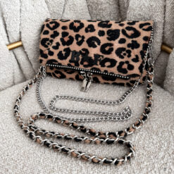 Agni Mini Bag Jaguar Herrajes Plata+ Filo De Puntos