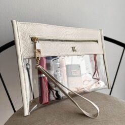 Cosmetiquera Clutch Pitón Ice