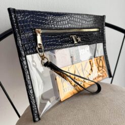 Cosmetiquera Clutch Y. Negro
