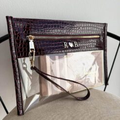 Cosmetiquera Clutch Y. Burgundy