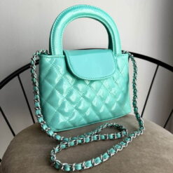 Kelly Nano Shiny Tiffany- Herrajes Plata