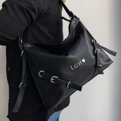 Raissa Luxe Negro Herrajes Plata