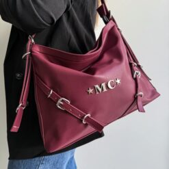 Raissa Luxe Burgundy Herrajes Plata