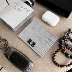 Tarjetero Atlas Grey 100% Piel