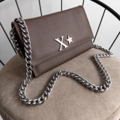 Aura Clutch - Bag Topo Cadena Chunky Plata