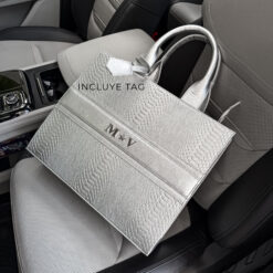 Premium Tote Silver Herrajes Plata (Tag Incluido)