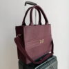 Impera Tote Grande Pitón Burgundy + Correa de equipaje
