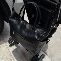 Alternative view of Pañalera Baby Bag Avellana Herraje Oro