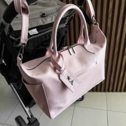 Pañalera Baby Bag Pétalo Herraje Plata