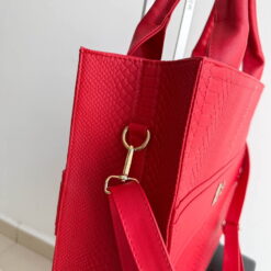 Alternative view of Impera Tote Grande Croco Latte + Correa de equipaje