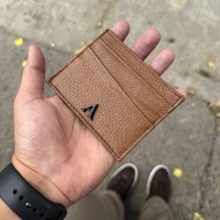 Tarjetero Atlas Honey 100% Piel