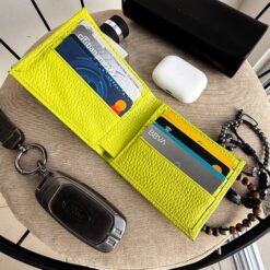 Alternative view of Cartera Orion Cobalto 100% Piel