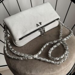 Agni Bag Floater Latte Herrajes Plata