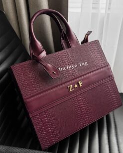 Premium Tote Burgundy (Tag Incluido)
