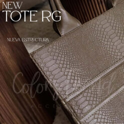 Alternative view of Tote RG Grande Croco Beige