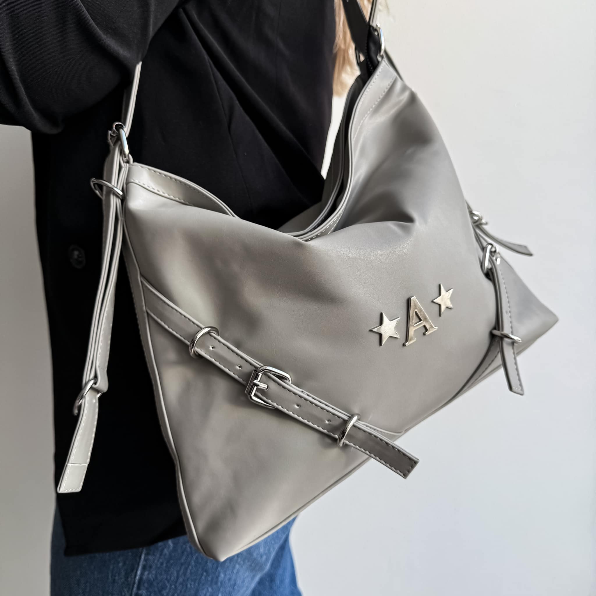 Raissa Luxe Cemento Herrajes Plata