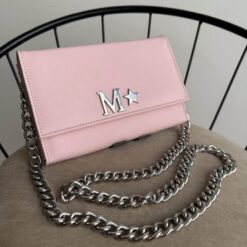 Aura Clutch - Bag Pétalo Cadena Chunky Plata