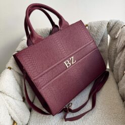 Tote RG Grande Pitón Burgundy