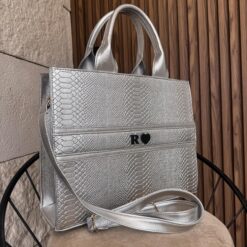 Tote RG Grande Pitón Plata
